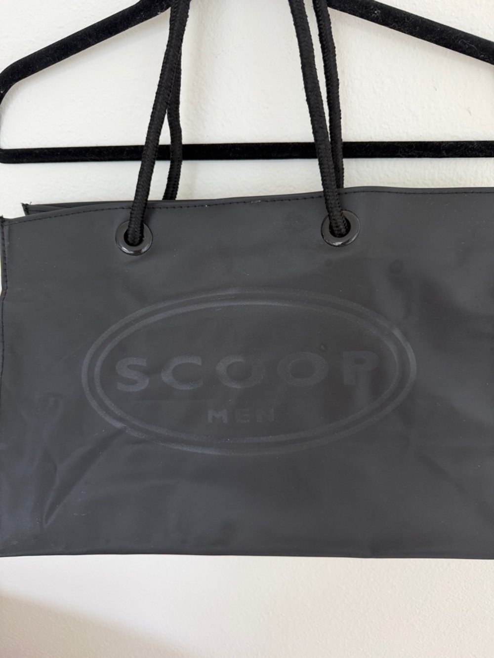 SCOOP Men Black Tote Bag